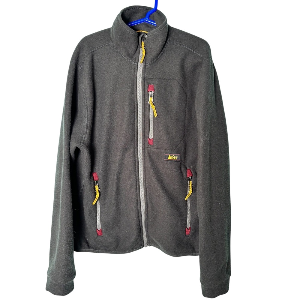REI Co-op Kids Trailsmith Fleece Jacket Full Zip‎ Pockets Gray